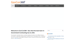 Desktop Screenshot of govcon360.com