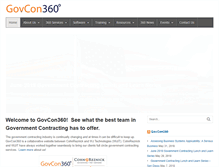 Tablet Screenshot of govcon360.com